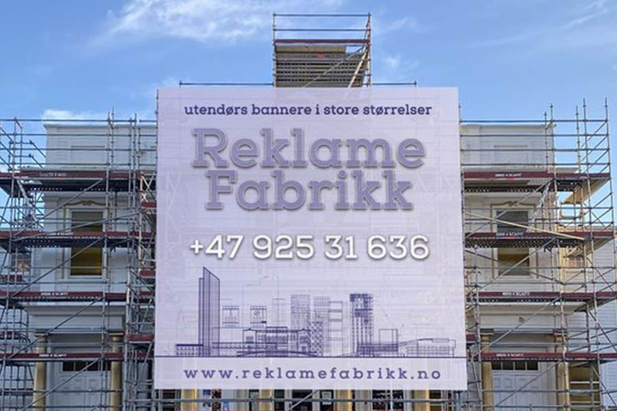 reklamefabrikk.no - Stillasbanner design og trykking sample 2 reklamefabrikk.no - Stillasbanner design og trykking sample 2