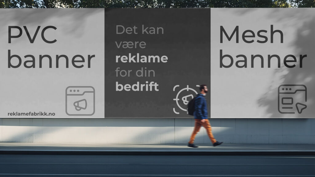 reklamefabrikk.no - forskjellen mellom PVC-banner og mesh-banner innhold