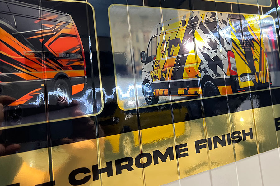 reklamefabrikk.no - trykt PPF bilfoliering - chrome finish