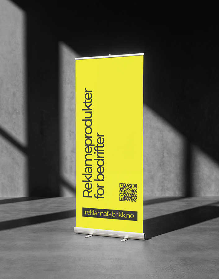 reklamefabrikk.no - messeutstyr og reklameprodukter - roll up med logo