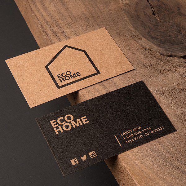 reklamefabrikk.no - høykvalitets trykking - Eko-visittkort