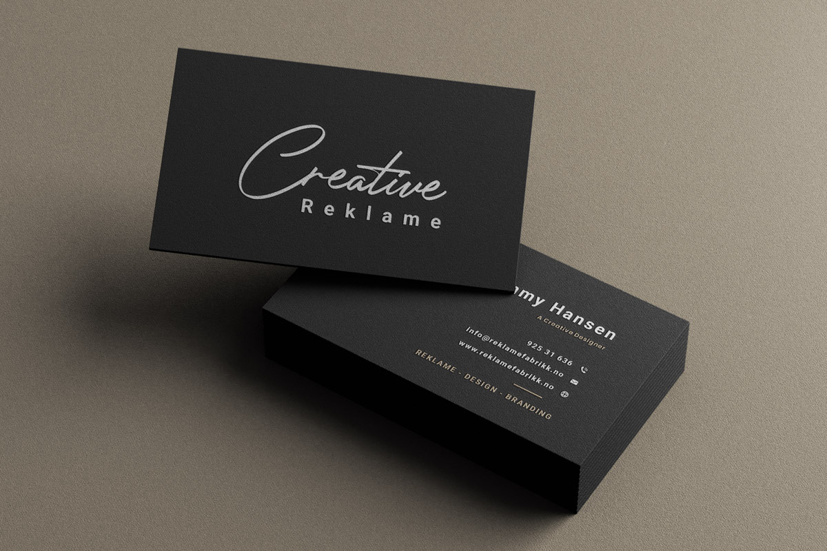 reklamefabrikk.no - høykvalitets trykking - visittkort - design 15