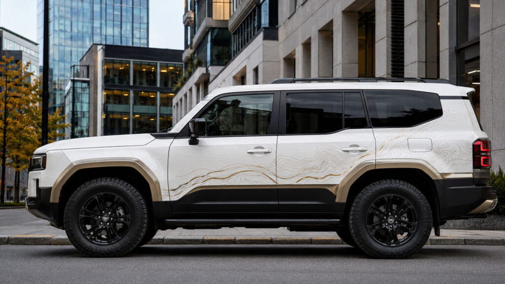 reklamefabrikk.no - Toyota Land Cruiser PPF-foliering - design og foliering tjenester 1