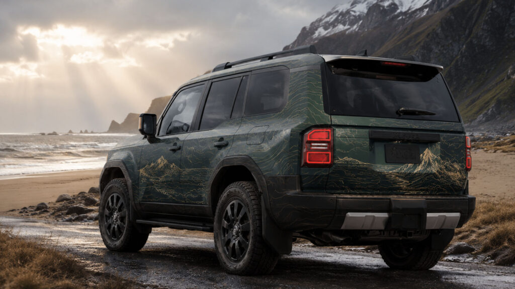 reklamefabrikk.no - Toyota Land Cruiser PPF-foliering - design og foliering tjenester 10