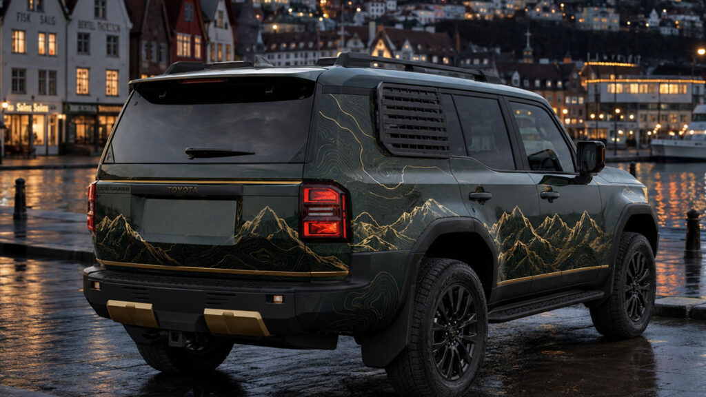 reklamefabrikk.no - Toyota Land Cruiser PPF-foliering - design og foliering tjenester 3