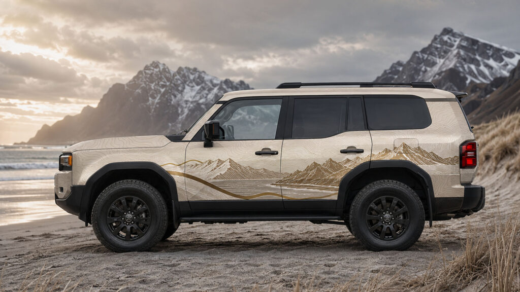 reklamefabrikk.no - Toyota Land Cruiser PPF-foliering - design og foliering tjenester 9