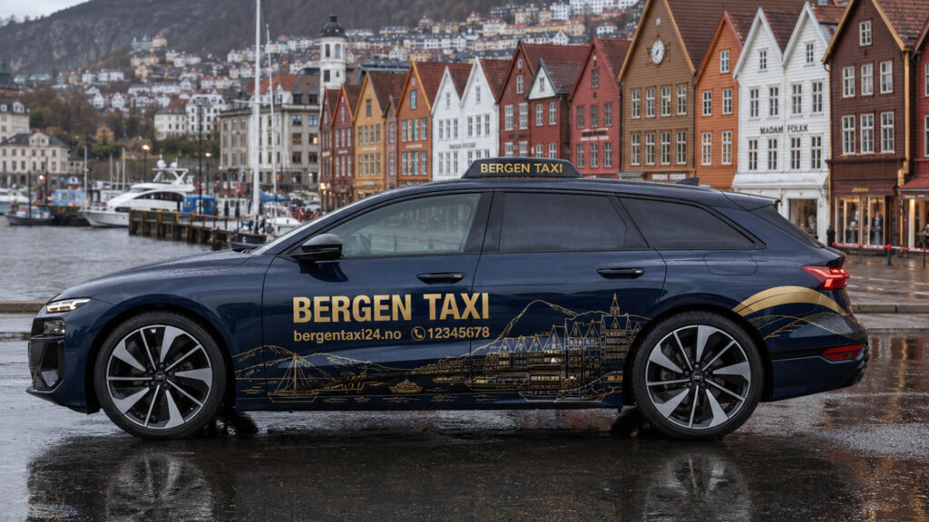 reklamefabrikk.no - taxi bilfoliering design Audi 3