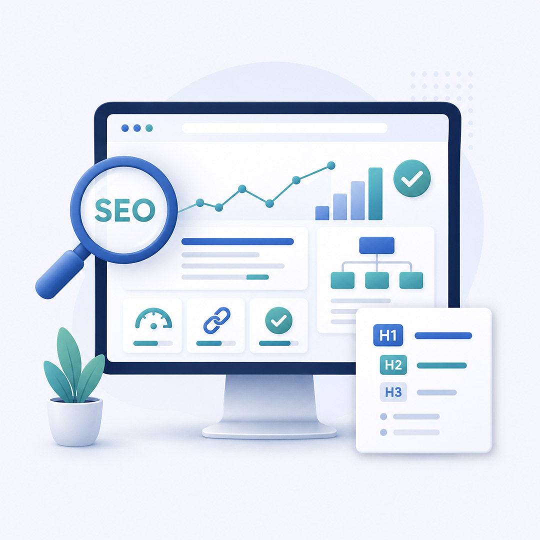 reklamefabrikk.no - Bedrift nettside design Grunnleggende SEO og sidestruktur