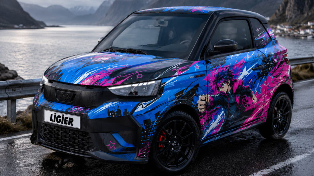 reklamefabrikk.no - Mopedbil Street Style Wrap Ideas - Ligier Anime Full Wrap 3