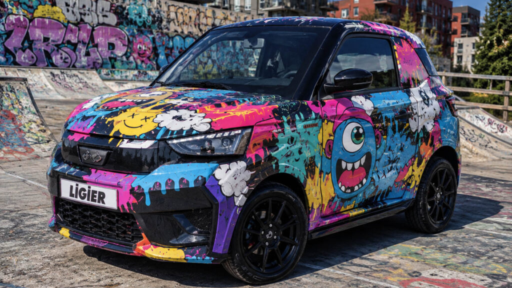 reklamefabrikk.no - Mopedbil Street Style Wrap Ideas - Ligier Funny Full Wrap 3