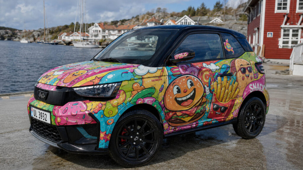 reklamefabrikk.no - Mopedbil Street Style Wrap Ideas - Ligier Funny Full Wrap 4