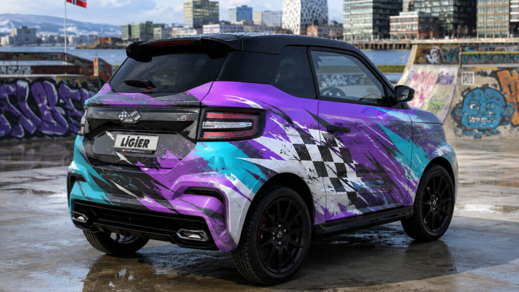 reklamefabrikk.no - Mopedbil Street Style Wrap Ideas - Ligier Street Car Full Wrap 1