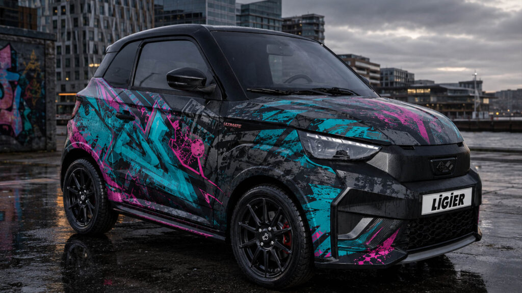 reklamefabrikk.no - Mopedbil Street Style Wrap Ideas - Ligier Street Car Full Wrap 4