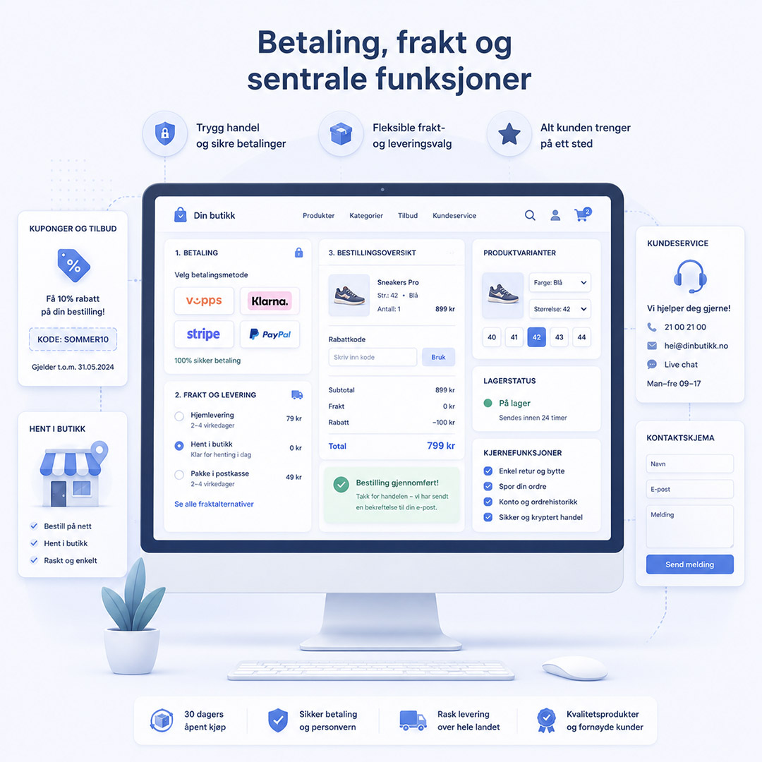 reklamefabrikk.no - Nettbutikk design Individuelt og mobiltilpasset design