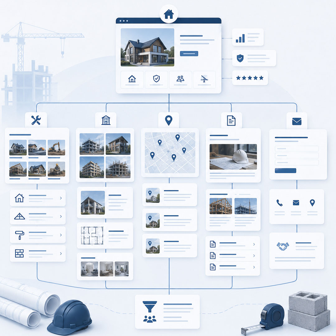 reklamefabrikk.no - nettside for byggfirma - Avansert nettside