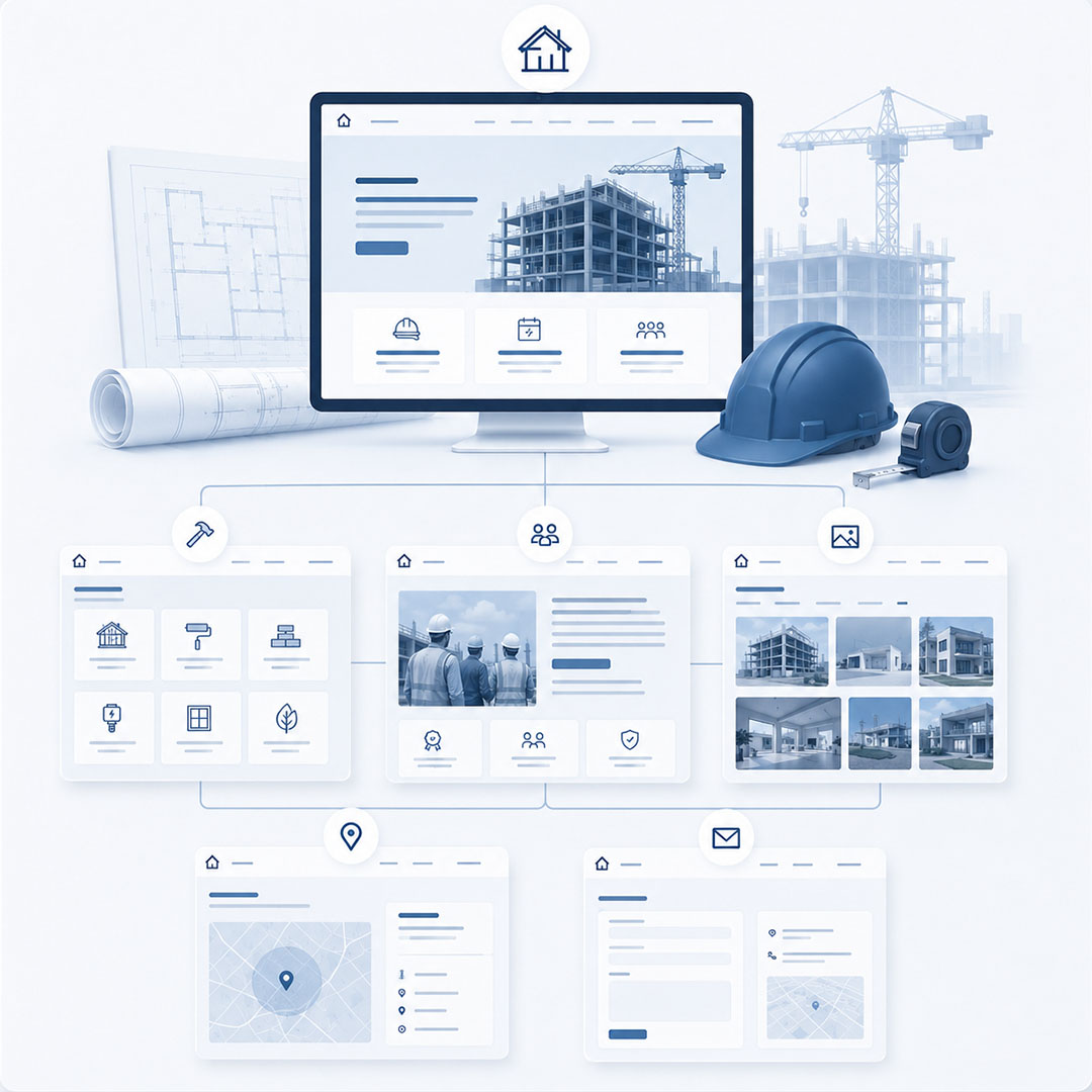 reklamefabrikk.no - nettside for byggfirma - Bedrift nettside design