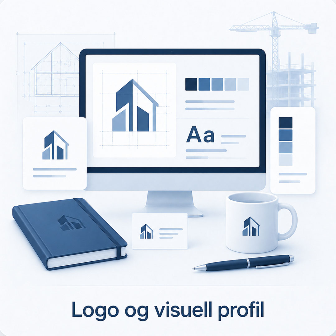 reklamefabrikk.no - nettside for byggfirma - Logo og visuell profil reklamefabrikk.no - nettside for byggfirma - Logo og visuell profil