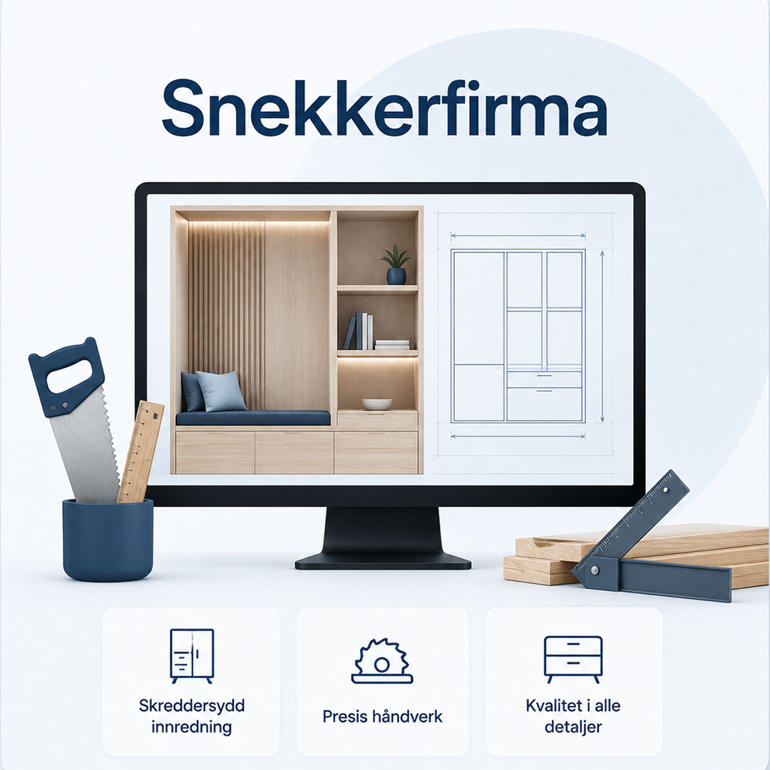 reklamefabrikk.no - nettside for byggfirma - Snekkerfirma reklamefabrikk.no - nettside for byggfirma - Snekkerfirma